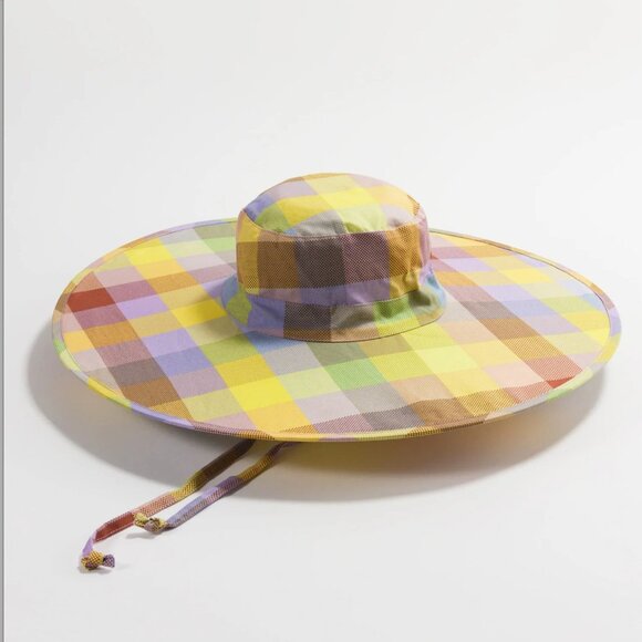 ISO BAGGU 70's Madras Packable Sun hat! - Picture 1 of 1
